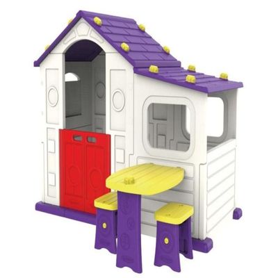 MYTS Indoor playhouse with activity area with side table & chair for kids purple